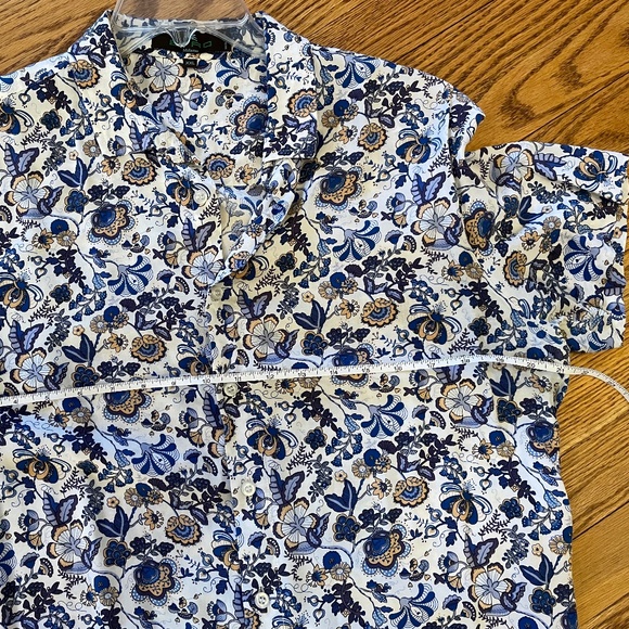 Signature Etro Floral & Paisley print short sleeve cotton button up shirt - L? - Picture 4 of 8